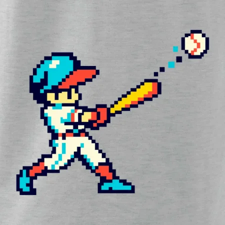 Baseballový hráč pixel art