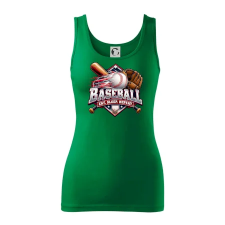 Baseballová pálka s rukavicou eat sleep repeat