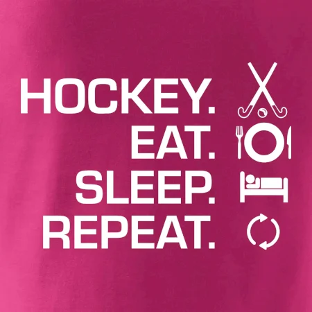 Pozemný hokej eat sleep repeat