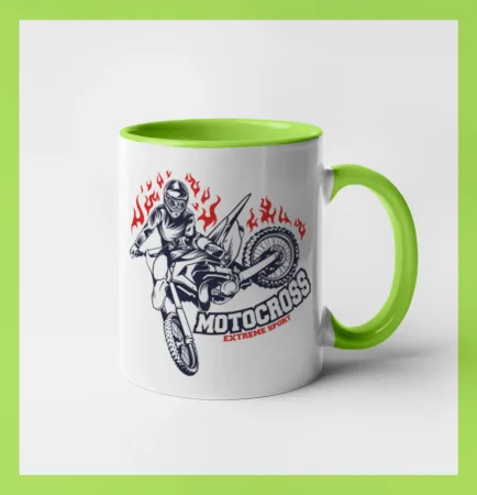 Motocross extreme sport fire