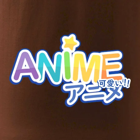 Anime nápis dúhový