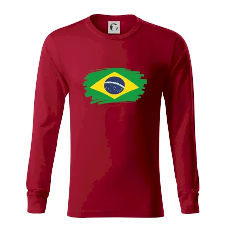 Brazília vlajka štetkou