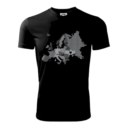 Mapa Európy - srdce v Ukrajine