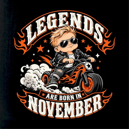 Legendy se rodí v listopadu malý motorkář na odrážedle