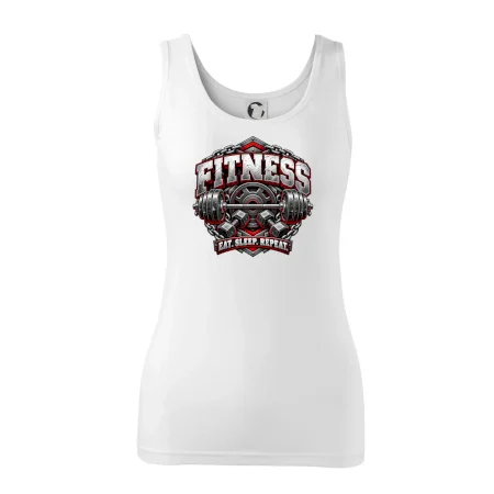 Fitness činka a závažia eat sleep repeat