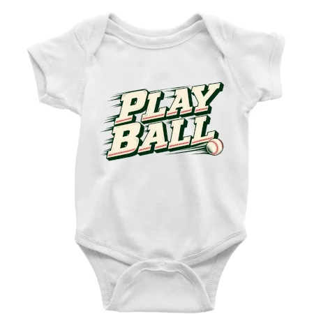 Play ball retro sportovní nápis