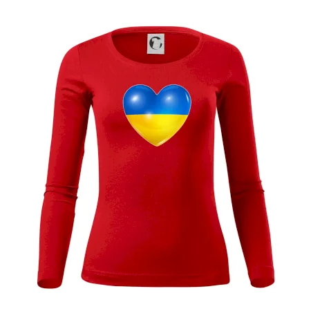 Ukrajina srdce vlajka