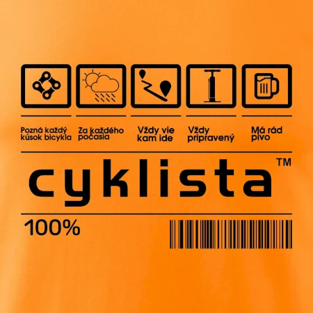 Čiarový kód - cyklista