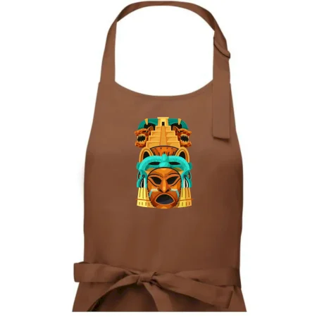 Mayová maska s pyramídou