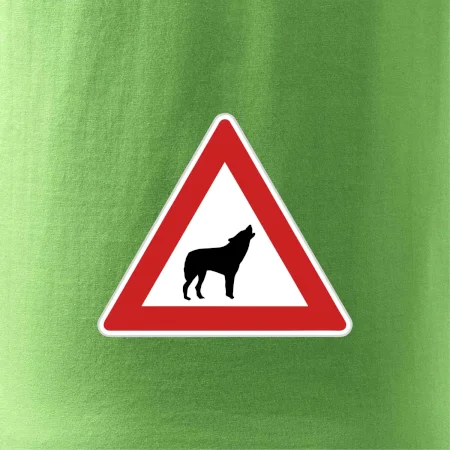 Dopravná značka - Pozor vlk