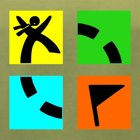 Geocaching logo farebné