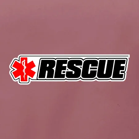 Záchranár rescue kríž červený