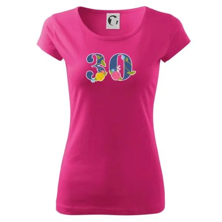 Kvetinové číslo kreslené - 30