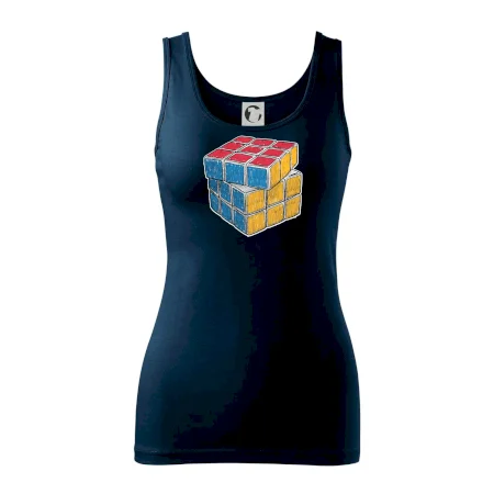 Rubikova kocka kreslená