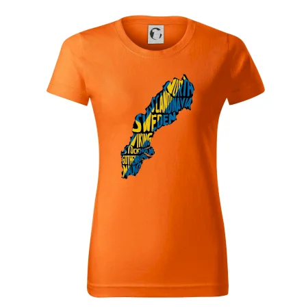 Mapy - názvy miest - Švédsko