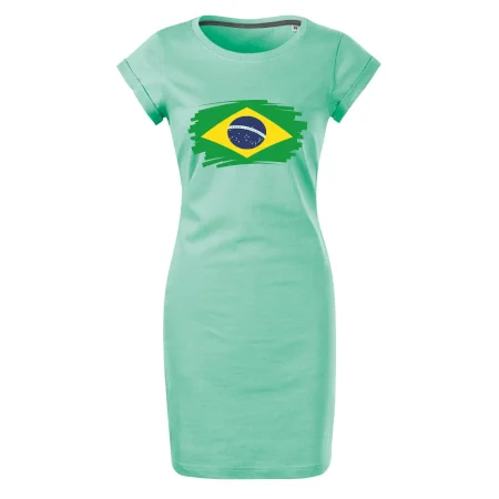 Brazília vlajka štetkou