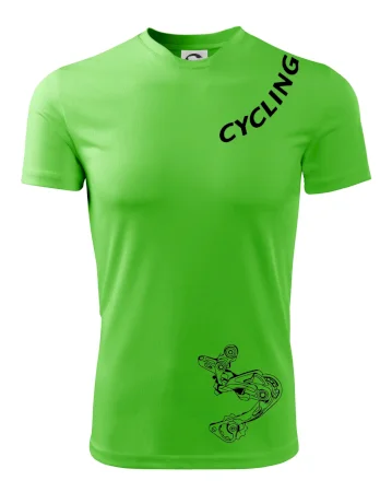 Cycling nápis šikmo
