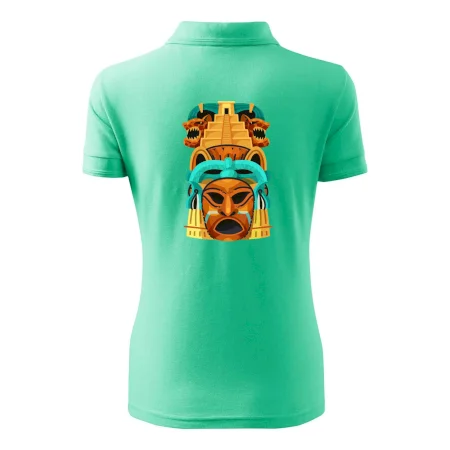 Mayová maska s pyramídou
