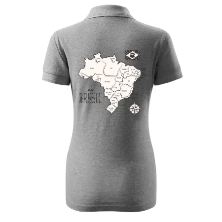 Brazília mapa s názvami regiónov