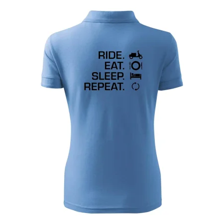 Ride Eat Sleep Repeat moto skúter
