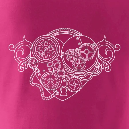 Steampunk srdce kreslené