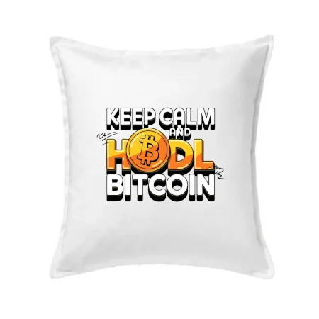 3D nápis Keep Calm and HODL Bitcoin
