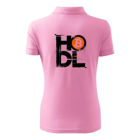 Hodl velký nápis a logo BTC