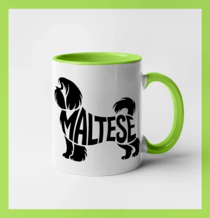 Maltézsky psík nápis v tele