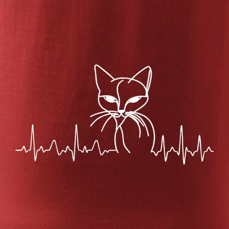 EKG krivka mačka
