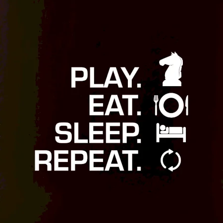 Eat sleep play - šach