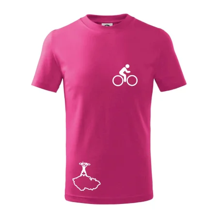 Mapa ČR + kolo na prsu