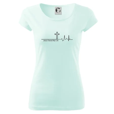 Jesus Saved My Life kríž ekg