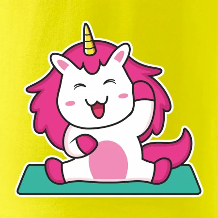 Yoga veselý jednorožec