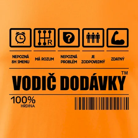Čiarový kód - Vodič dodávky