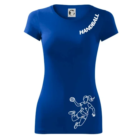 Handball nápis šikmo - dievča