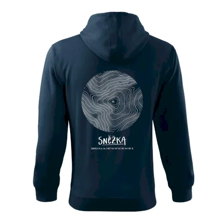 Sněžka - vrstevnice v kruhu