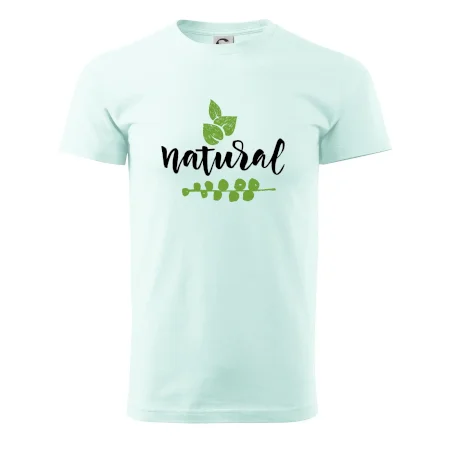 Natural - nápis v listoch