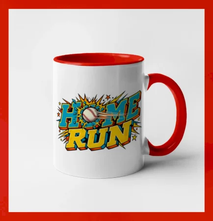 Home run komiksový nápis