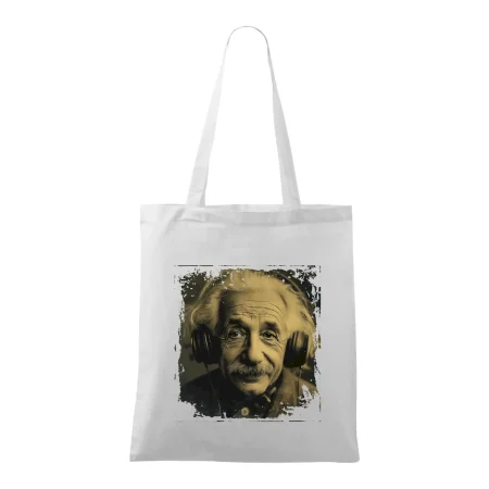 Albert Einstein so slúchadlami