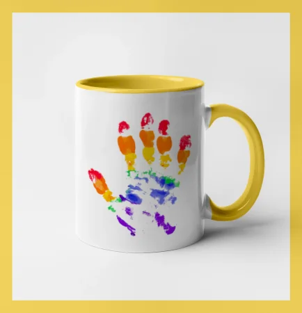 LGBT hand print