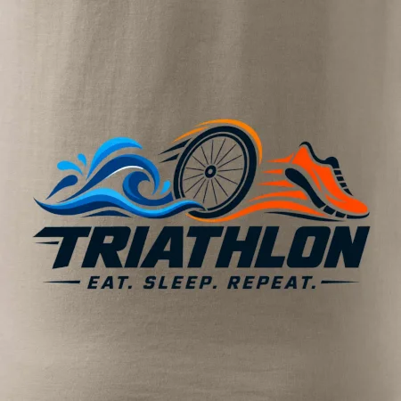 Triatlon plavání kolo a běh eat sleep repeat