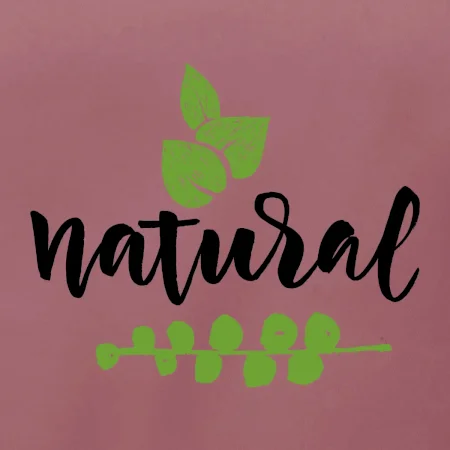 Natural - nápis v listoch