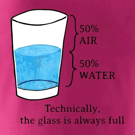 Technically, the glass is always full