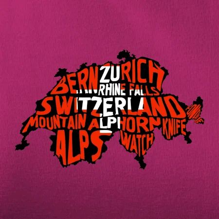 Mapy - názvy miest - Švajčiarsko