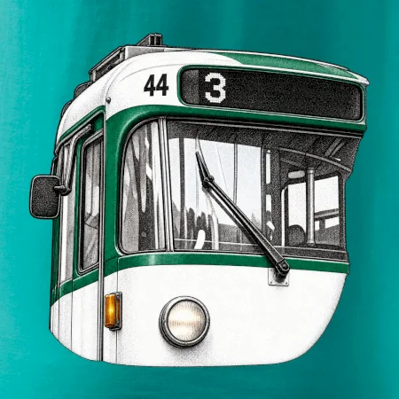 Detail čela T3R SLF tečkovaná perokresba