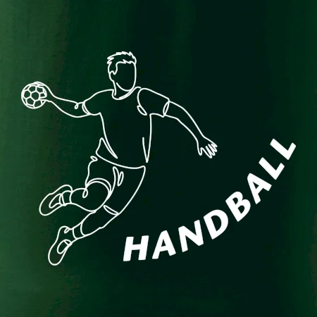 Handball nápis šikmo