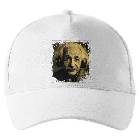 Albert Einstein so slúchadlami