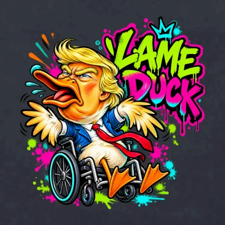 Trump lame duck graffiti