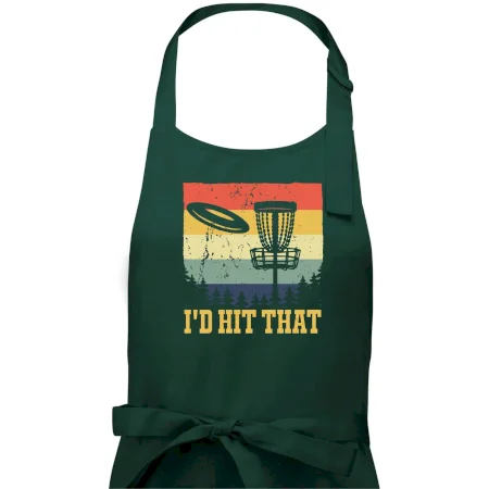 Disc golf player retro vintage