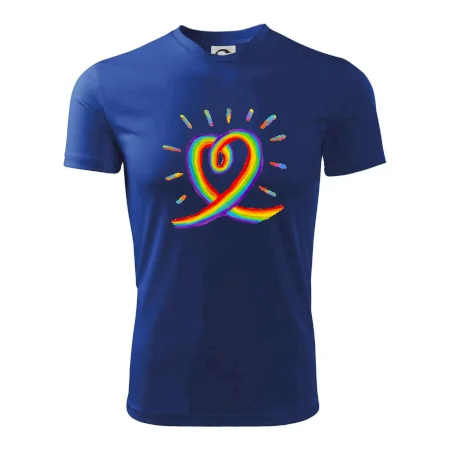 Srdce pride dúha kreslená
